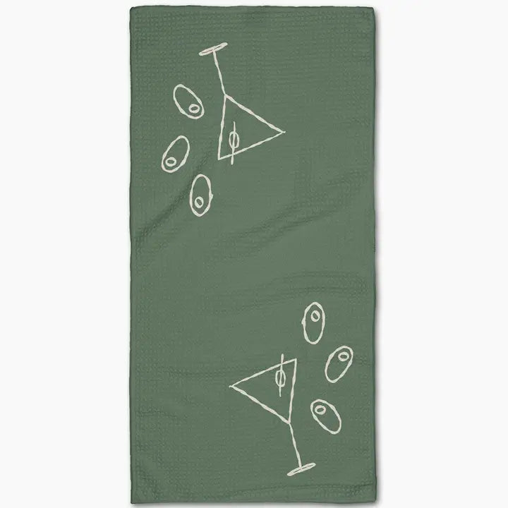 Geometry Bar Towel- Shaken Not Stirred
