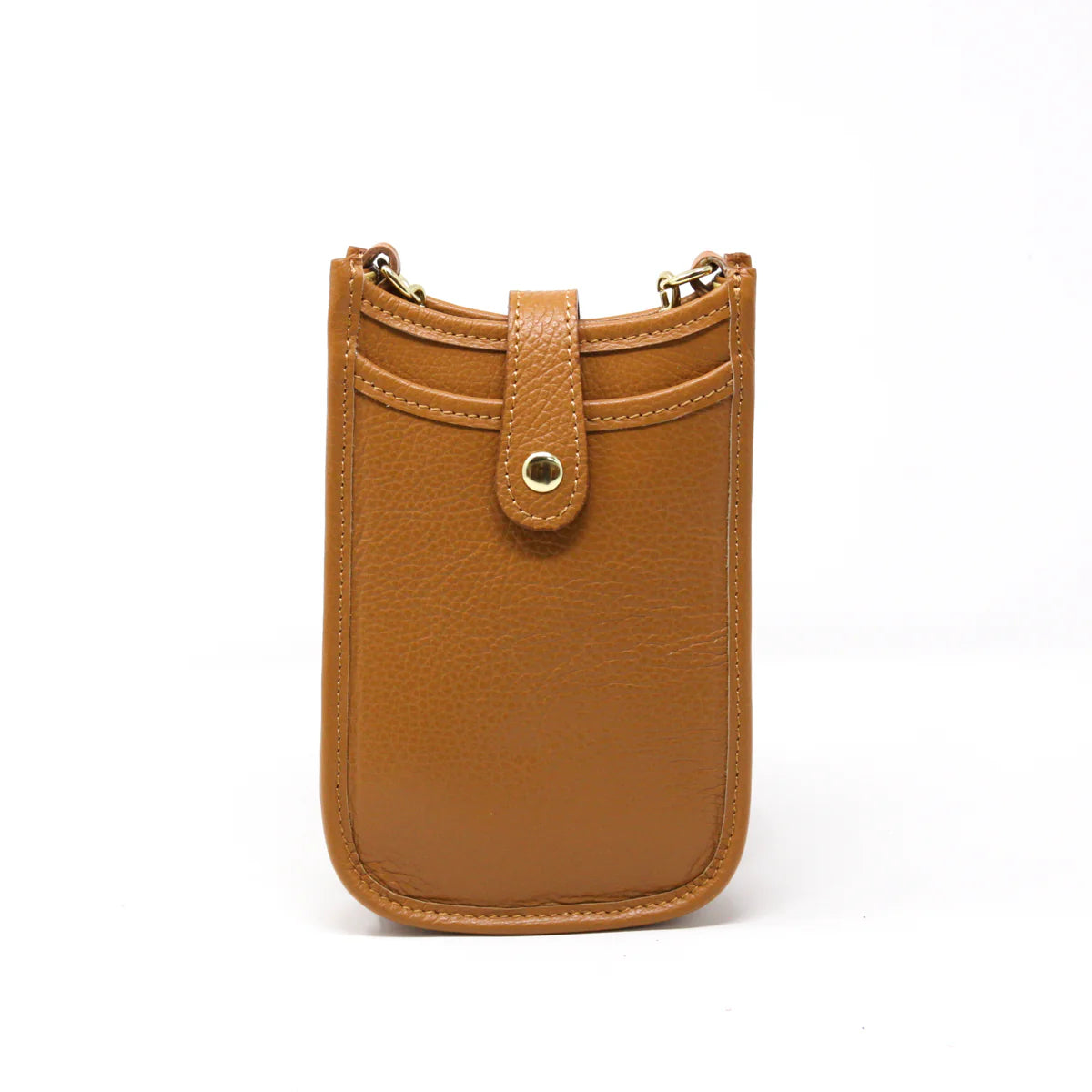 Italian Leather Crossbody Bag Camel