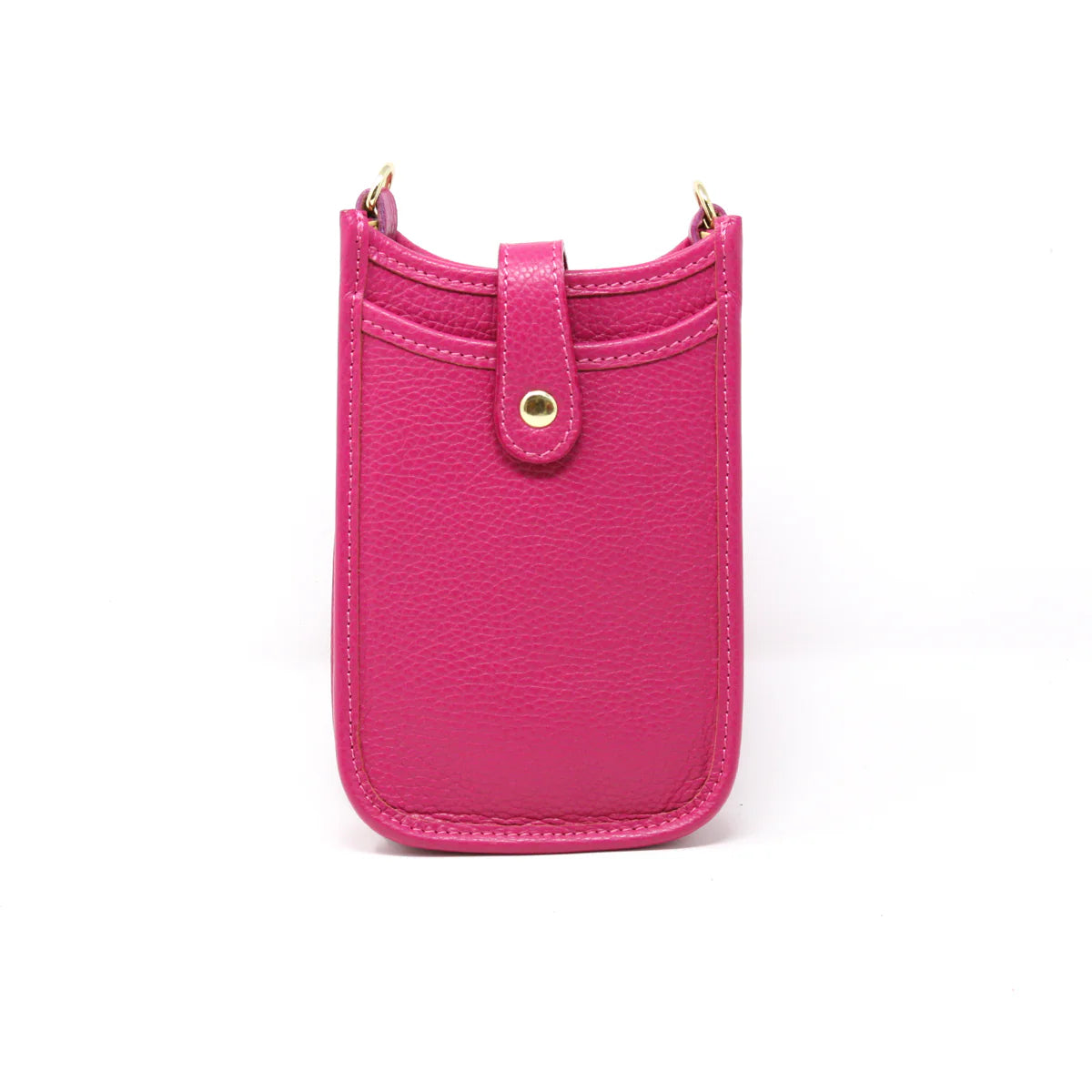 Italian Leather Crossbody Bag Hot Pink