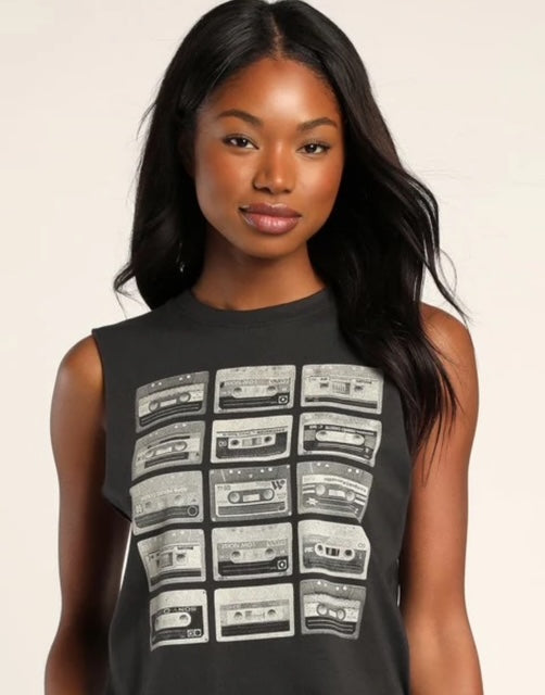 Cassette Tape Tank Top