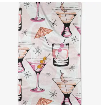 GeometryTea Towel - Cocktail Hour