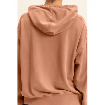 Mineral Wash Hoodie -Chestnut