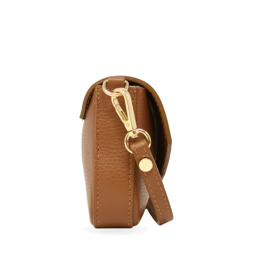 Leather handle and crossbody bag Ivory