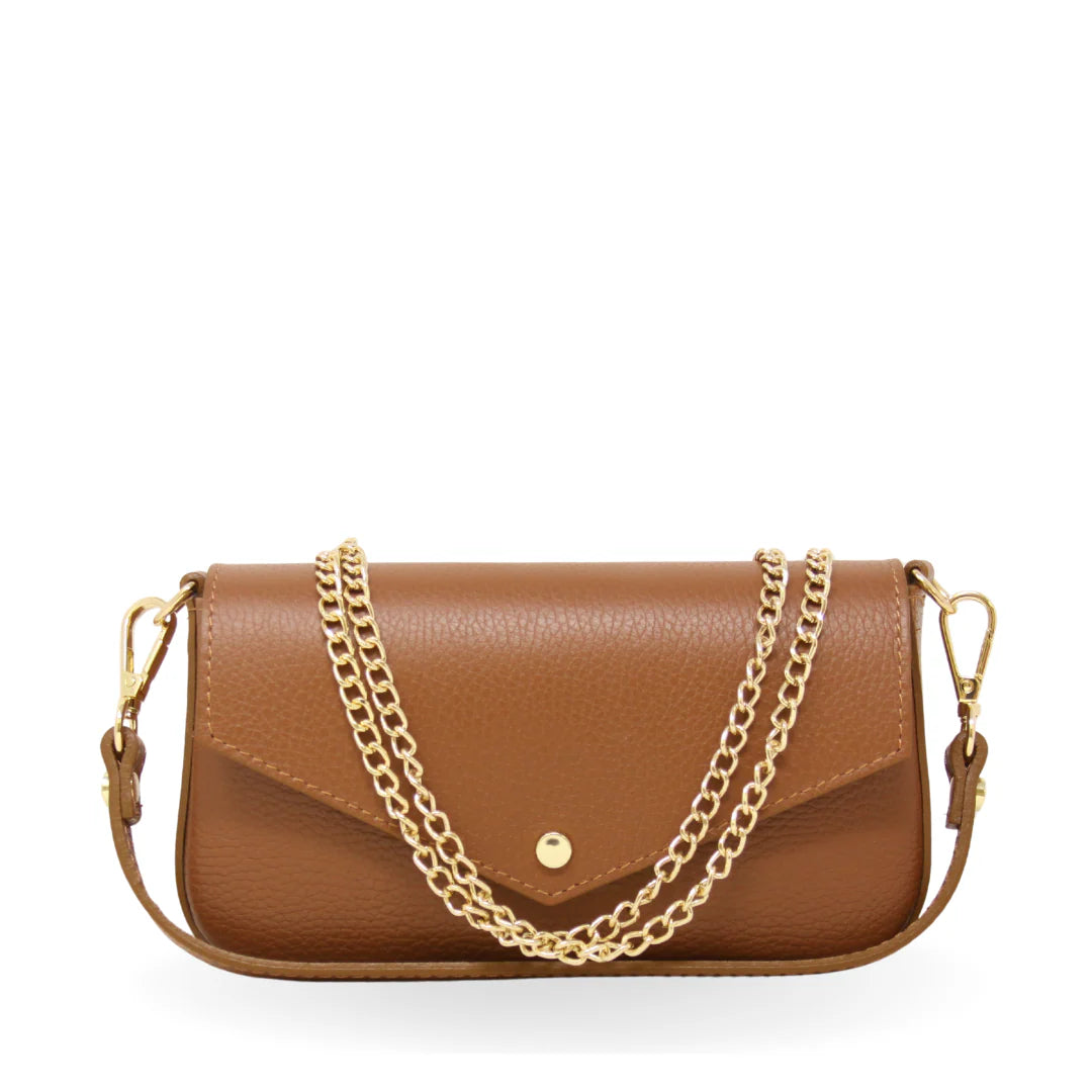 Leather handle and crossbody bag mint