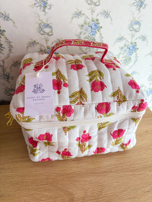 Magnolia Luxe | Quilted Cosmetic Bags-Set of 3