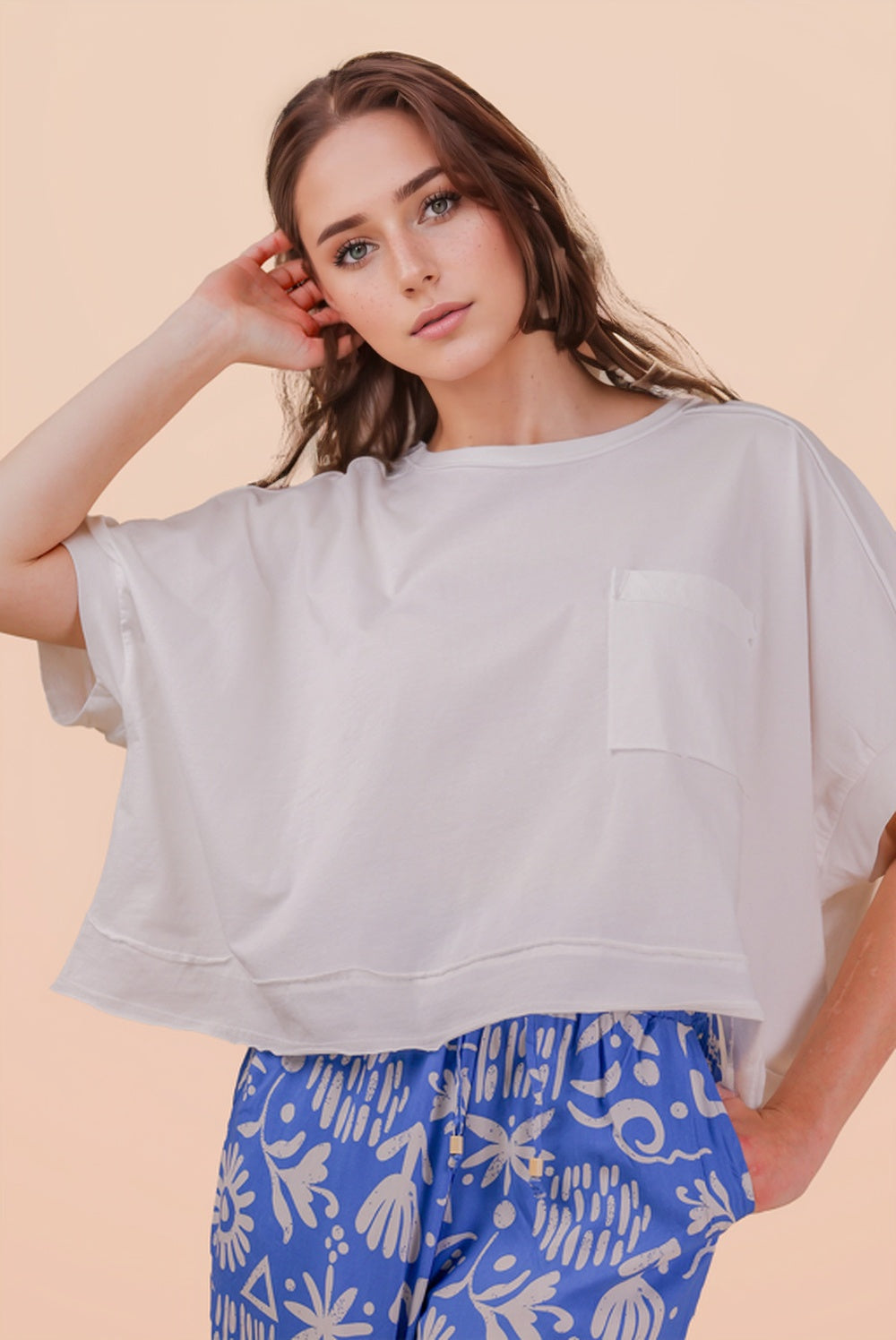 White comfy t