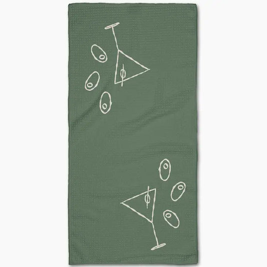 Geometry Bar Towel- Shaken Not Stirred
