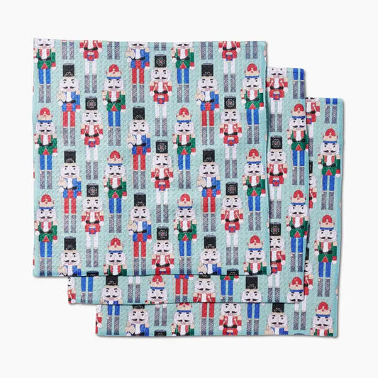 Geometry Dishcloth Set of 3 -Nuts Cracking