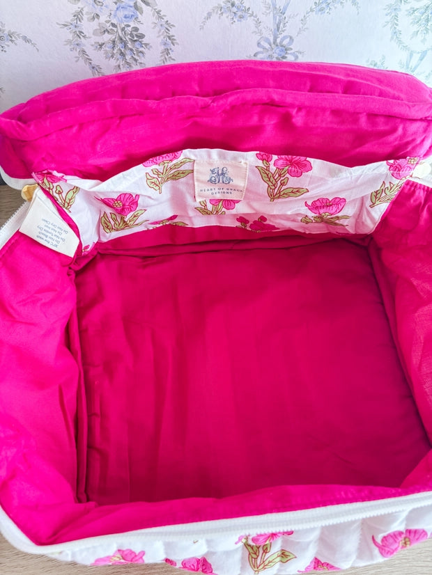 Magnolia Luxe | Quilted Cosmetic Bags-Set of 3