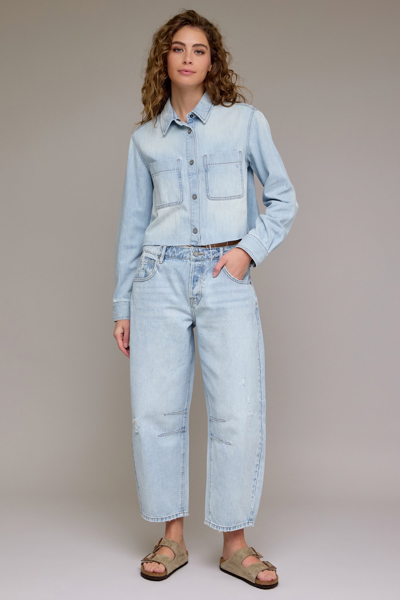 Sammie Barrel Jean by Hidden