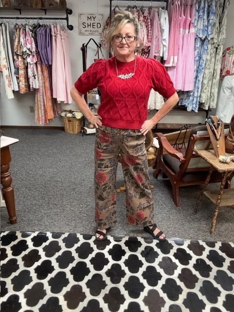 Fall Floral Pant