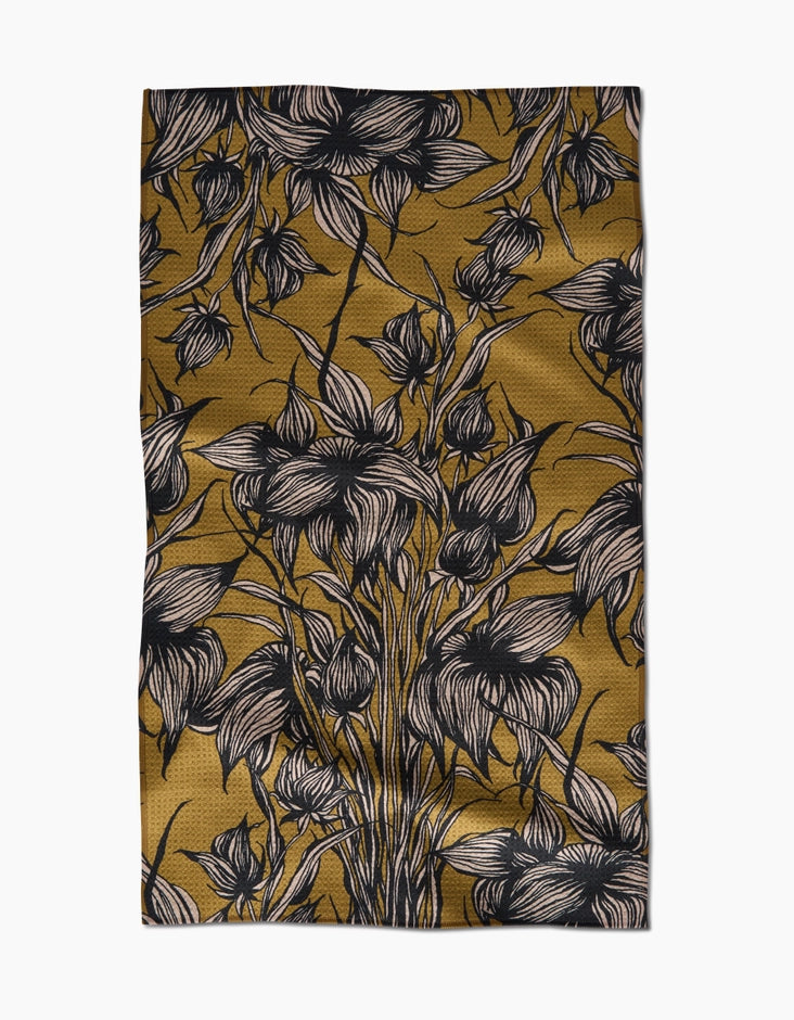 Geometry Tea Towel- Stay Saffron