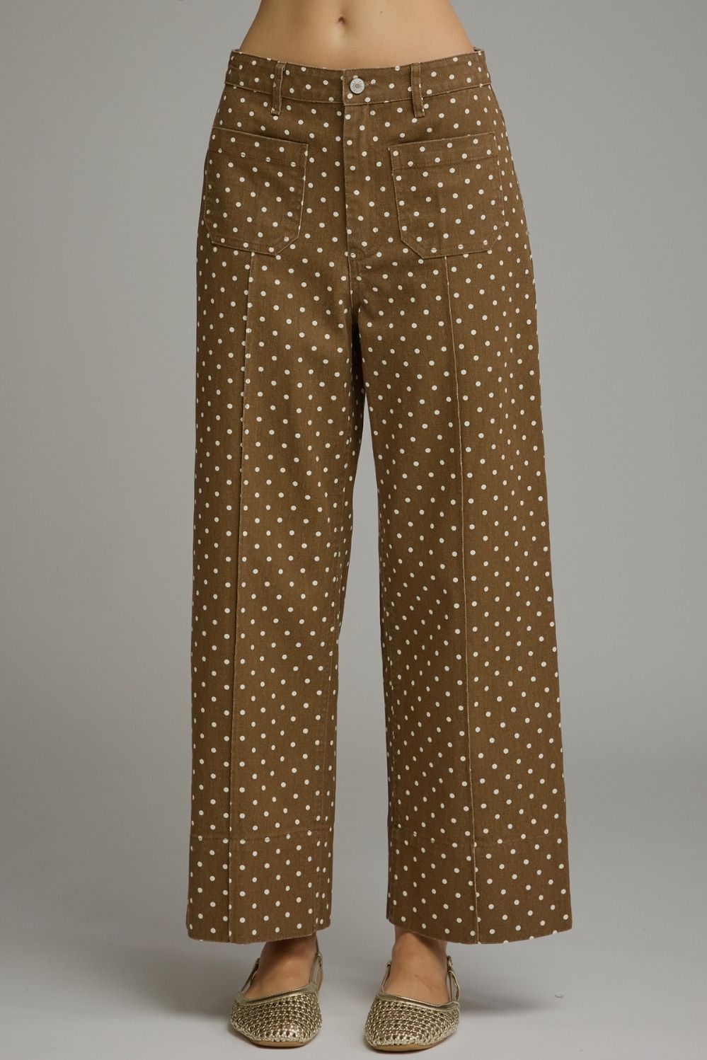 Brown Polka Pant