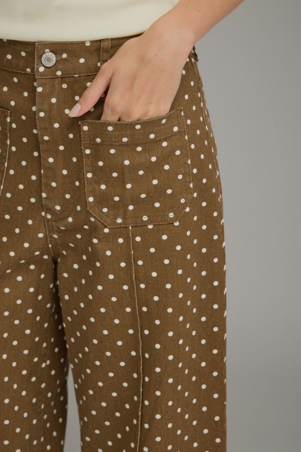 Brown Polka Pant