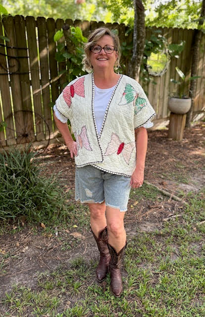 Vintage Butterfly Vest