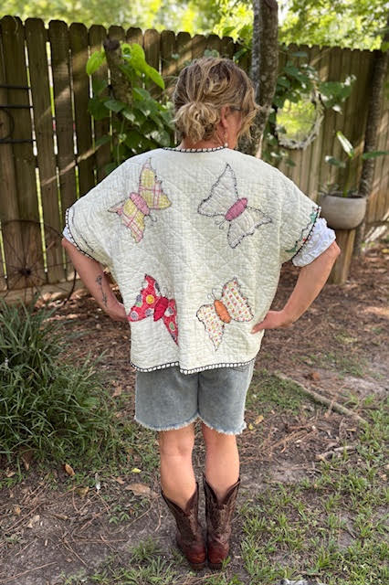 Vintage Butterfly Vest
