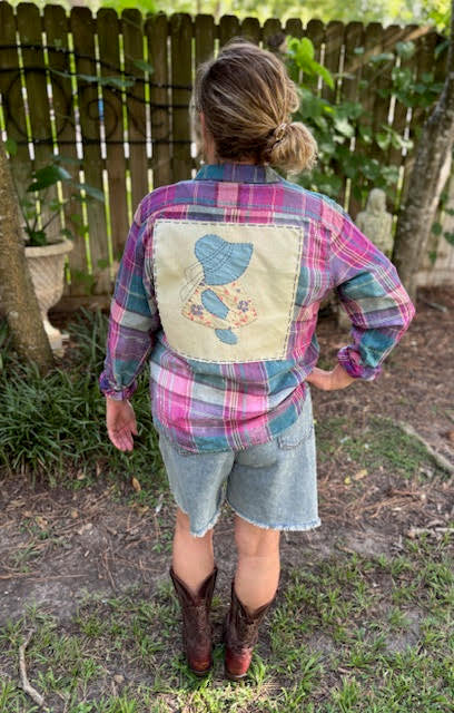 Sunbonnet Sue Plaid Shirt