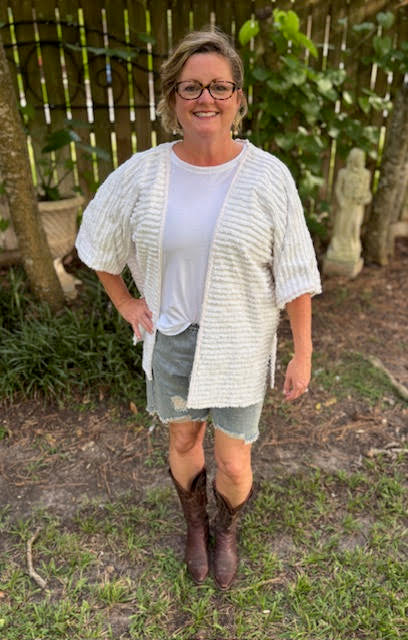 White Chenille Jacket