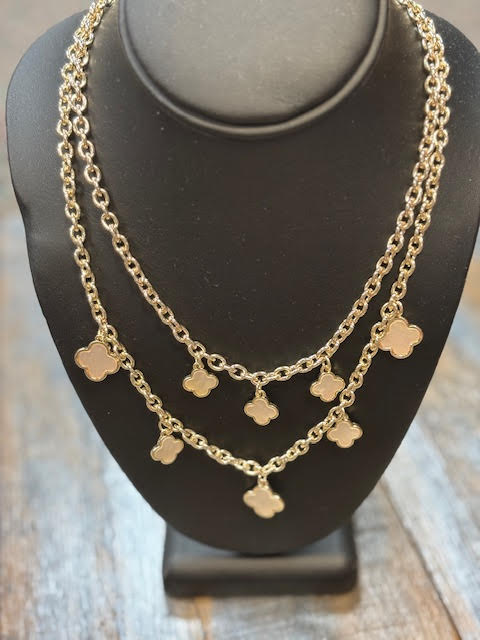 Double Clover Necklace